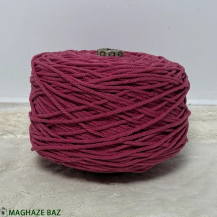 نخ مکرومه رنگ سرخابی 250 گرمی