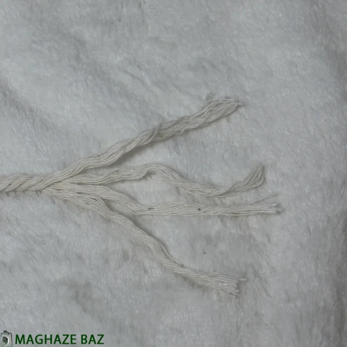 نخ مکرومه رنگ شیری 3و4 میل 250 گرمی - Image 10