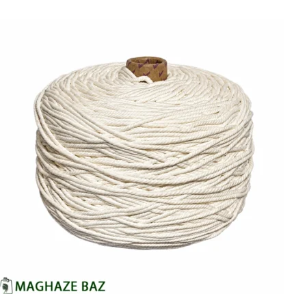 نخ مکرومه رنگ سفید 250 گرمی