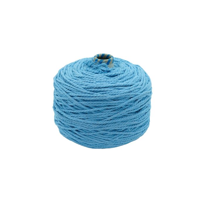 macrame blue thread