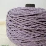 نخ مکرومه رنگ یاسی 250 گرمی - Image 2