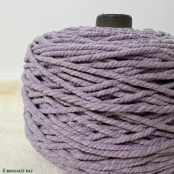 نخ مکرومه رنگ یاسی 250 گرمی - Image 2