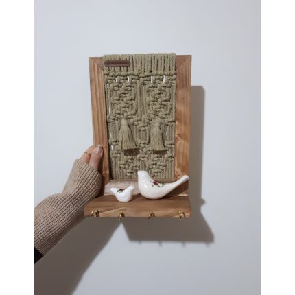 قاب جاکلیدی مکرومه بافی