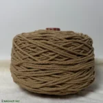 نخ مکرومه رنگ کرم بیسکوِیتی 250 گرمی
