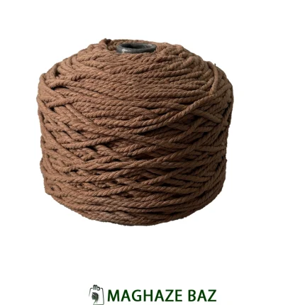 نخ مکرومه رنگ شکلاتی