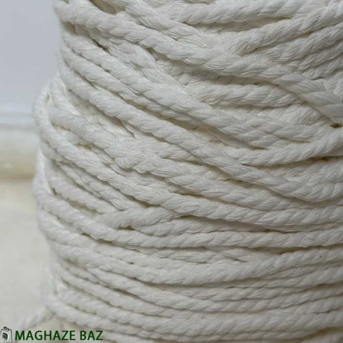 نخ مکرومه رنگ سفید 250 گرمی - Image 2
