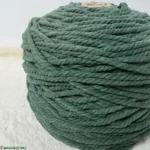 نخ مکرومه بافی رنگ سبز تیره 250 گرمی - Image 2
