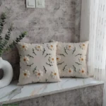 کوسن پانچدوزی دست بافت|هنر بانوان ایران زمین