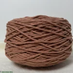 نخ مکرومه بافی رنگ خاک رس 250 گرمی - Image 5