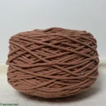 نخ مکرومه بافی رنگ خاک رس 250 گرمی