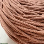 نخ مکرومه بافی رنگ خاک رس 250 گرمی - Image 2