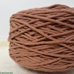 نخ مکرومه بافی رنگ خاک رس 250 گرمی - Image 4