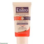 کرم ضد آفتاب کرم پودری الارو (Ellaro) مناسب انواع پوست رنگ بژ طبیعی حجم 40 میلی‌لیتر