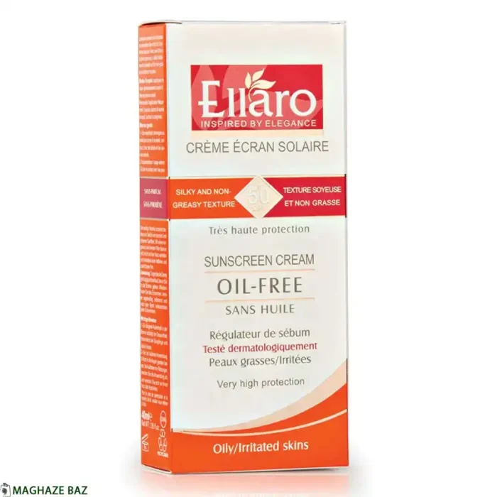 کرم ضد آفتاب فاقد چربی الارو (Ellaro) مدل Haute Protection با SPF50 مناسب پوست چرب بی رنگ حجم 40 میلی‌‌لیتر - Image 3