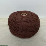 نخ مکرومه بافی رنگ شکلاتی 250 گرمی - Image 4