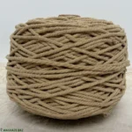 نخ مکرومه بافی رنگ کرم روشن 250 گرمی - Image 2